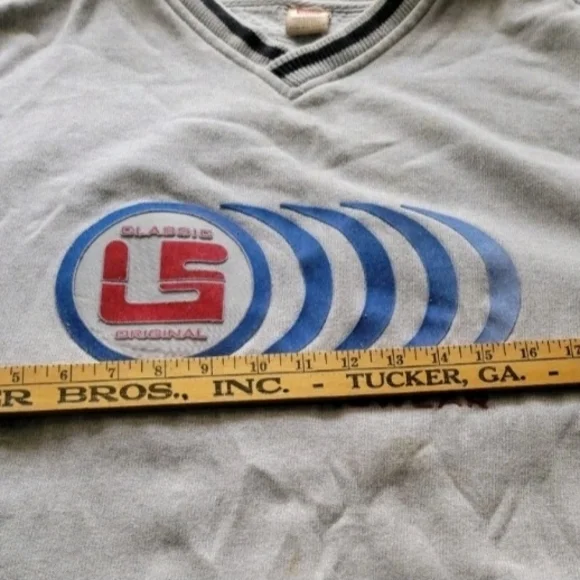 Levi's Jeanswear Classic Men's Gray V Neck Sweater Size Medium - Picture 10 of 10